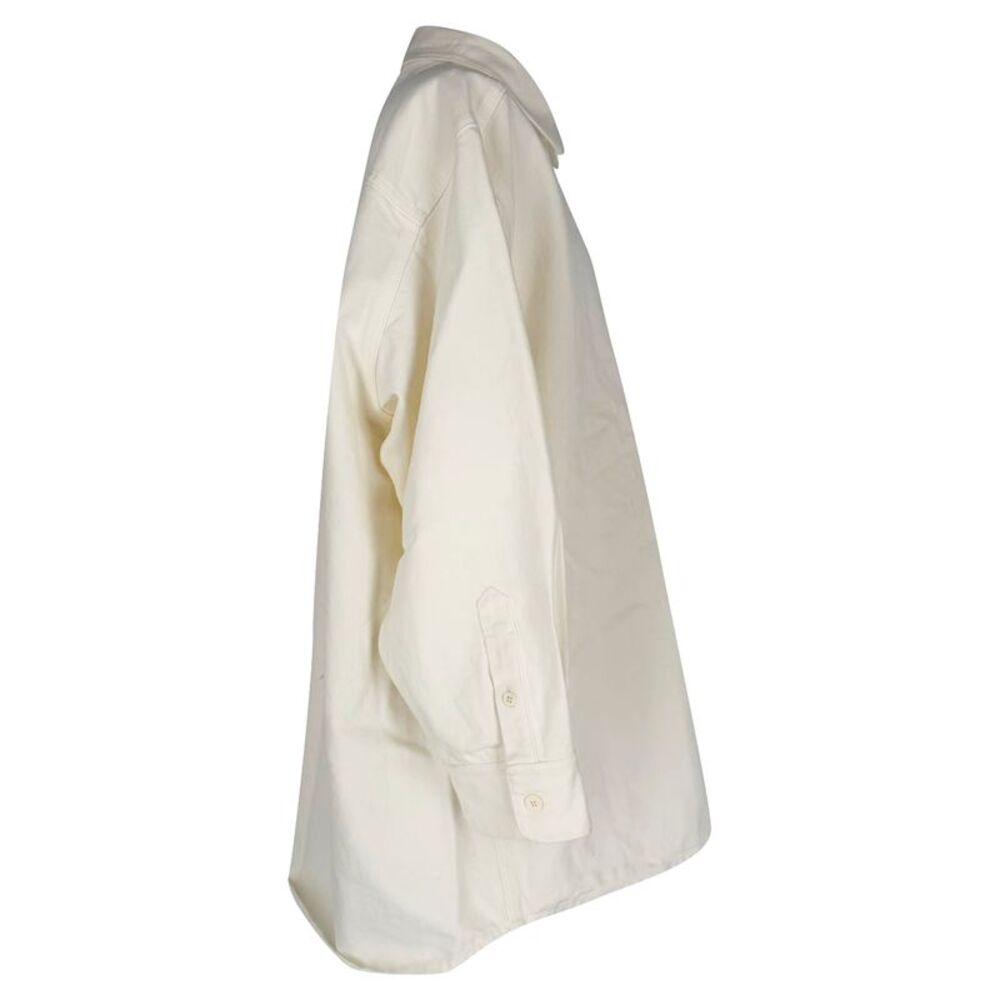 The Row Button-Down Shirt in White Cotton - Picture 2 of 6